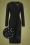 50s Anika Pencil Dress in Black