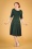 50s Beverly Swing Dress in Forest Green