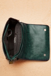 Banned Retro - Antike Handtasche in Grün 3