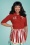 Collectif 44442 Halette Carousel Cardigan Red 20221006 020L