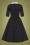 Collectif 44435 Winona Mini Polka Swing Dress Black 20221006 021L
