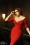 Pinup Couture - Monica Dress de Laura Byrnes Black Label Années 50 en Jersey Rouge Mat