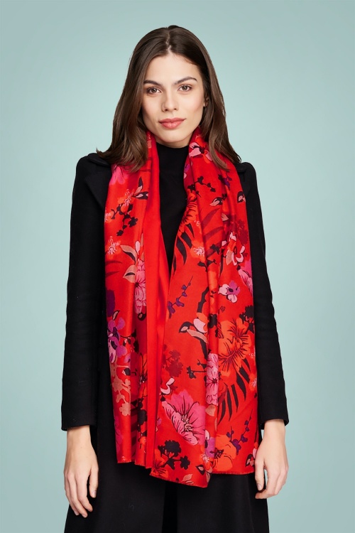 Amici - Marlowe sjaal in rood