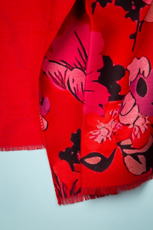 Amici - 50s Marlowe Scarf in Red 4