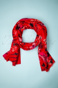 Amici - 50s Marlowe Scarf in Red 2