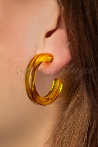 Splendette - TopVintage Exclusive ~ 70s Tortoiseshell Hoop Earrings
