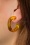 TopVintage Exclusive ~ Tortoiseshell Hoop Earrings Années 70