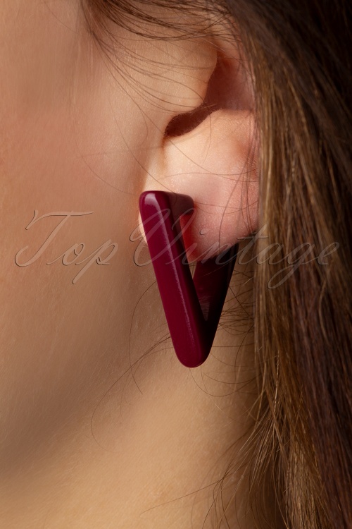 Splendette - TopVintage Exclusive ~ Tayberry Fakelite Earrings Années 1930 2