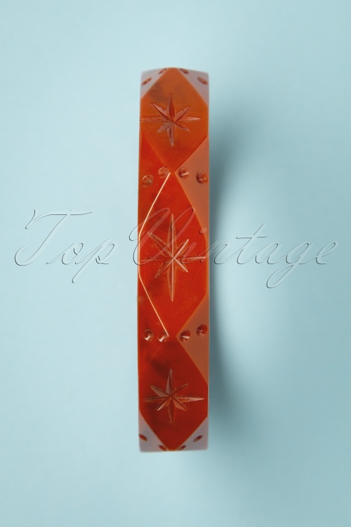Splendette - Exclusief bij Topvintage ~ Midi Roest Fakelite armband