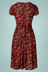 Timeless - 50s Philippa Apple Dress in Black and Red 5