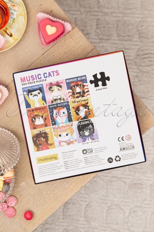Fashion, Books & More - Music Cats Familiepuzzel van 500 stukjes 3