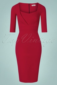 strapless open back dress Sophisticated Bodycon Red Pencil Dress