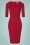 50s Elise Pencil Dress in Red