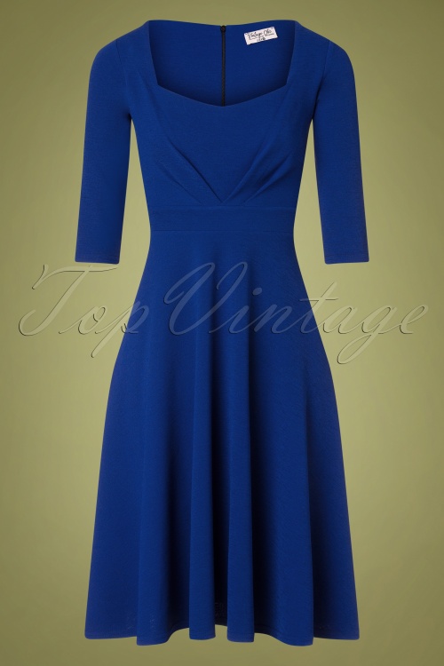 Vintage Chic for Topvintage - Ruby Swing Kleid in Königsblau