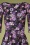 Vintage Chic 45076 Swing Dress Black Purple Flowers 221013 601V