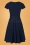 Vintage Chic 45731 Swing Dress Navy 221013 607W
