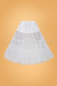 Collectif Clothing - 50 Maddy Petticoat in White 3