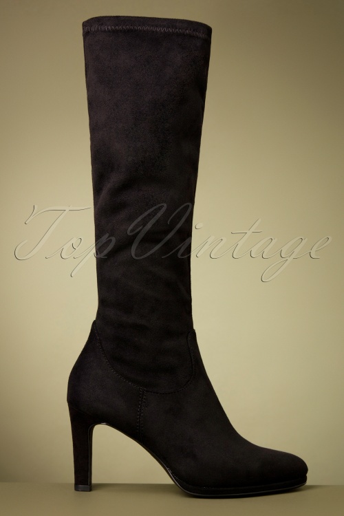 Tamaris - Christina Boots Années 70 en Noir 3