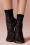 Gipsy 45547 Rose Ankle Socks Black 221012 020L