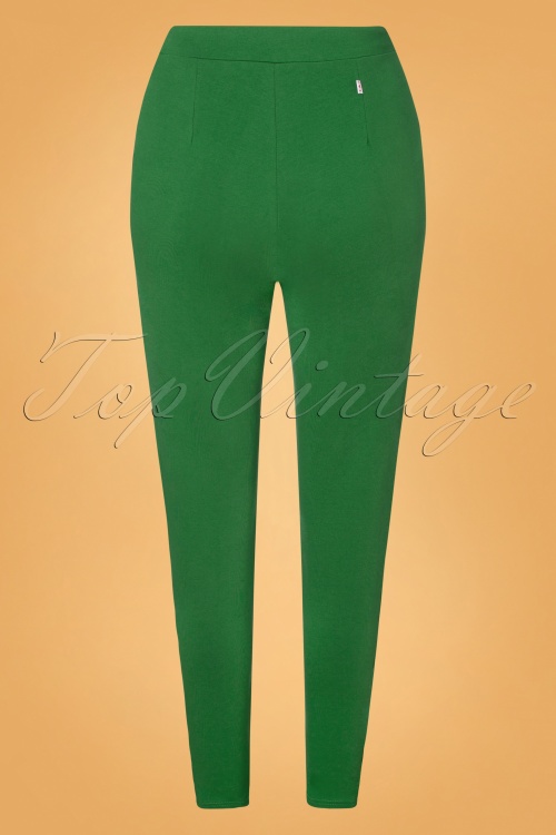 Blutsgeschwister - 60s Casual Everyday Saddle Nature Lover Trousers in Green 2