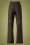 Banned Retro - 40s Work It Out Trousers in Brown 2