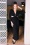 40s Lamarr Twist Dress With Matching Turban in Black