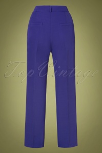 20to - 70s Scarlett Straight Pants in Purple Blue 2