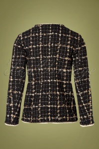 Jovonna - 60s Esca Tweed Jacket in Black 4