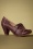 40s May Shoe Booties in Burgundy
