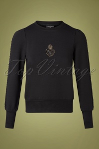 Vive Maria - Holy Heart Sweater Années 60 en Noir