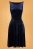 Vintage Chic 45081 Swing Dress Velvet Navy 221020 602W