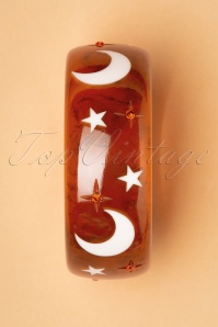Splendette - Exclusief bij Topvintage ~ Brede Pompoen Armband in Oranje