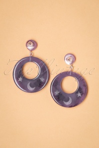 Splendette - TopVintage Exclusive ~ 50s Poison Earrings in Purple 2