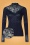 20TO 44594 Shirt Navy Lace 221020 602Z