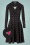 60s Shalala Tralala Shawlax The Scent of Roses Dress in Black