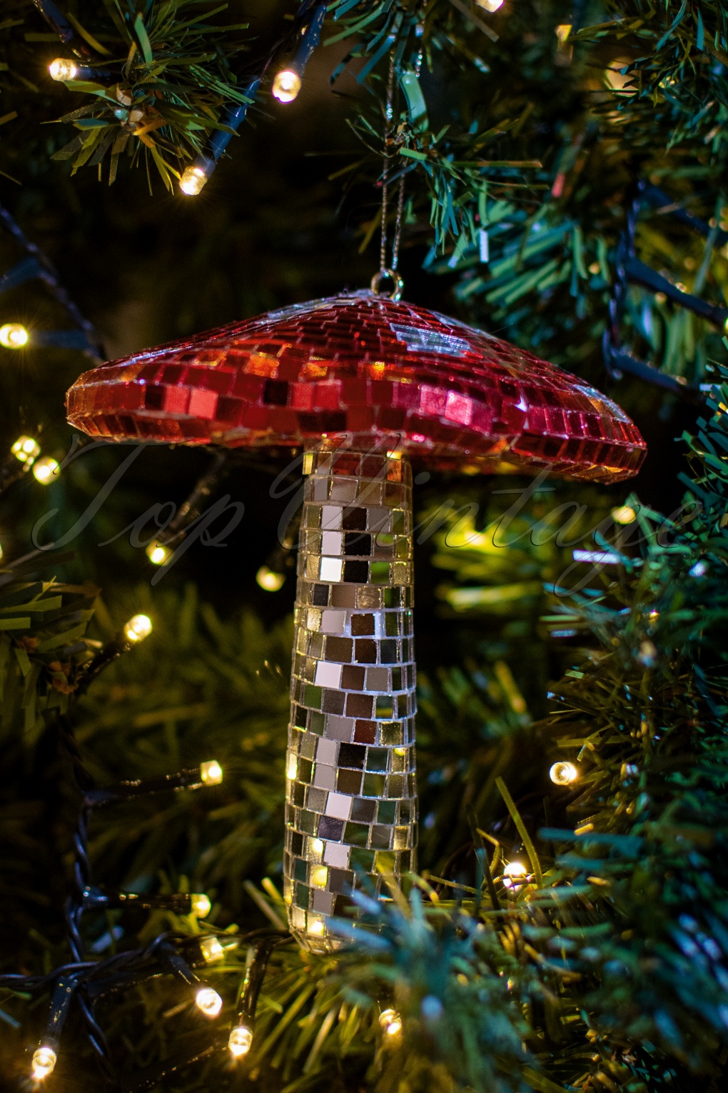 mushroom xmas lights