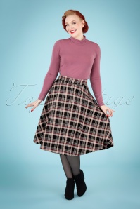 Banned Retro - 50s Winter Dreaming Swing Skirt in Black