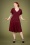 50s Romana Swing Dress in Wine