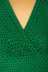 Blutsgeschwister - 60s Shalala Tralala Shawlax Dress in Greenish Smell 3