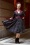 Natalia Bo Tartan Swing Dress Années 50 en Multicolore