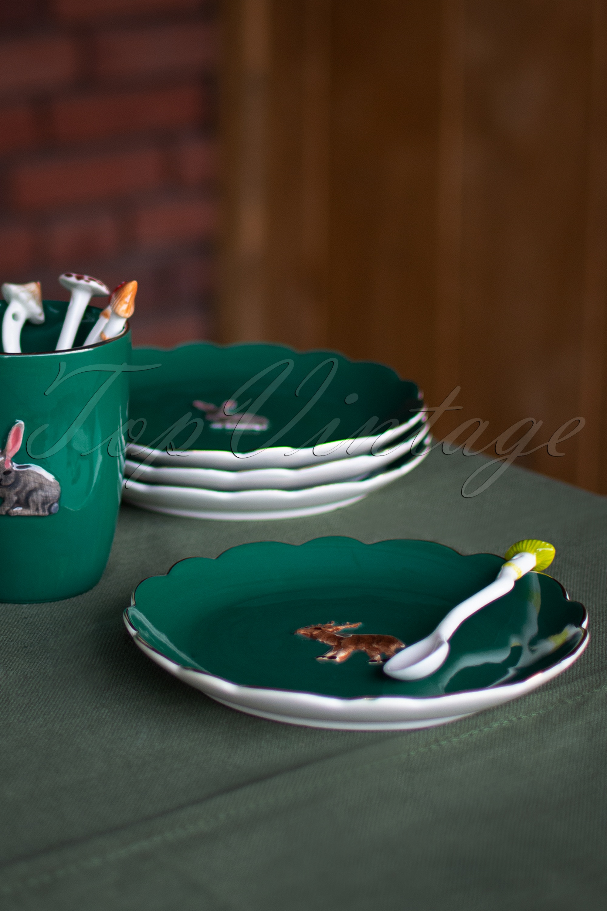 &Klevering - Forest animal plate set van 4 2