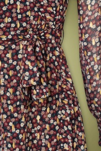 Smashed Lemon - 70s Hazel Floral Maxi Dress in Multi 4