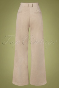 Smashed Lemon - 60s Paulina Trousers in Sand 2
