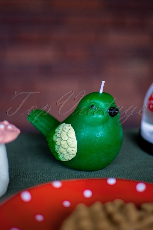 &Klevering - Chirp Candle in Dark Green
