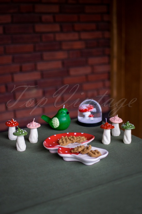 &Klevering - Mushroom Candle Set of 6 3