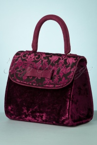 Ruby Shoo - 50s Hamilton Handbag in Wine 3