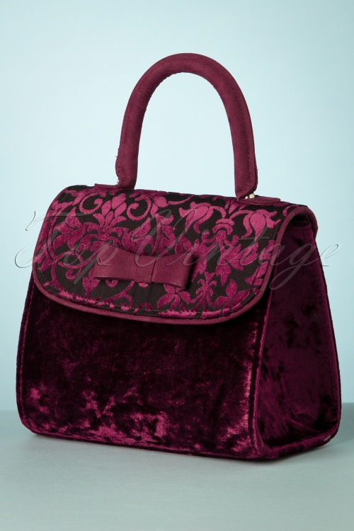Ruby Shoo - 50s Hamilton Handbag in Wine 3
