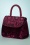 Ruby Shoo - Hamilton Handbag Années 50 en Bordeaux 3