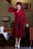 50s Belita Rose Swing Skirt in Red