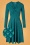 60s Hot Knot Dress in Drunken In Amusment Blue